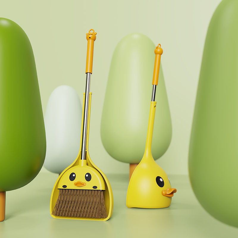 Little Yellow Duck Broom and Dustpan Set for Children, Mini Broom for Home Use, Magic Mini Broom, Baby Broom Set Little Yellow Duck Broom and Dustpan Set for Children, Mini Broom for Home Use, Magic Mini Broom, Baby Broom Set