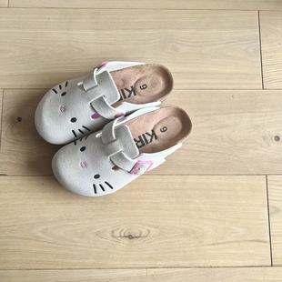 Birkenstock Women's Summer 2024 New Thick-Soled Closed-Toe Sandals, Outdoor Slippers, Half-Slippers, Shallow Non-Slip Korean Version 2024