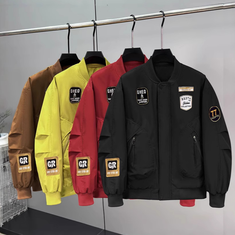 360斤秋冬新款男士大码飞行夹克男棉服加肥加大棒球服加棉外套男