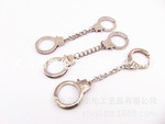 玩具小手铐  金属小指铐 毛绒玩具情趣用品  合金铁链手铐脚手铐