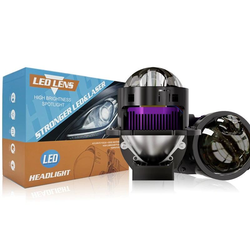 Автомобильные светодиодные фары H7 матричные линзы светодиодные прожекторы 70W Высокая мощность дальний и ближний свет модифицированные линзы светодиодные фары