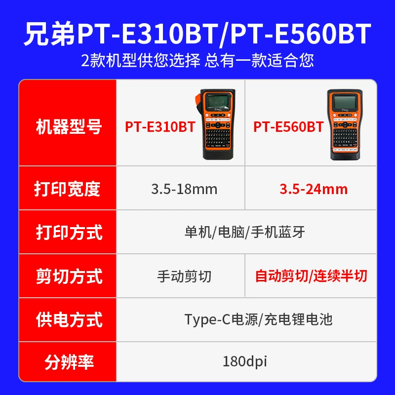 Brother printer, E560, Bluetooth, E310