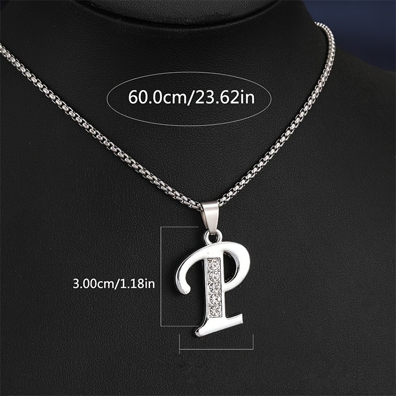 TEMU transfronterizoPendent Collares A a D con Sparkling