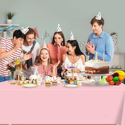 Disposable peva tablecloth waterproof and oil-proof plastic thickened square tablecloth birthday party decoration tablecloth