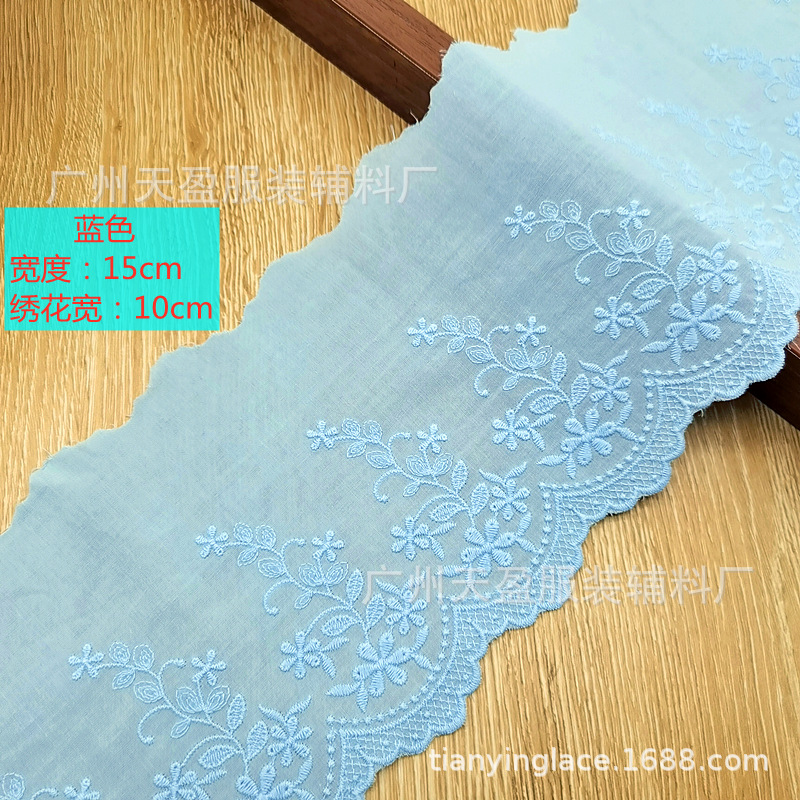 メーカーの新型幅15cmピンク綿レースのロリータスカート