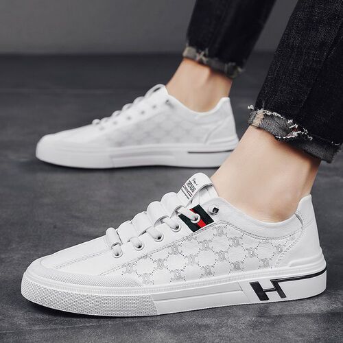  Autumn New Casual Men's Shoes Outdoor Sports Shoes Student White Shoes Korean Fashion Trendy Shoes Men's Low Top