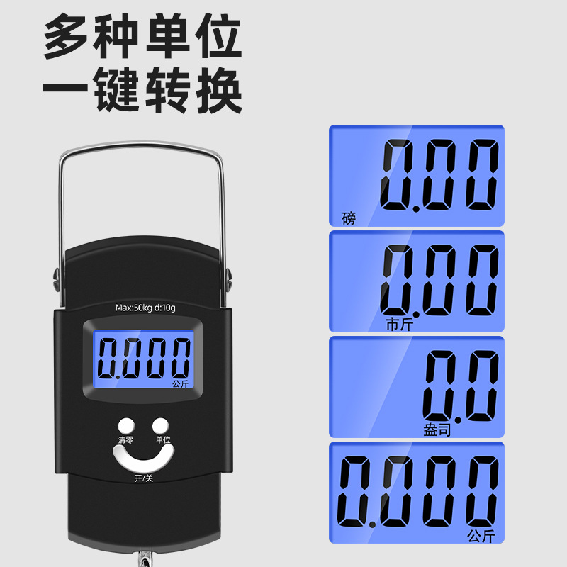 Escala electrónica portátil al por mayor escala portátil escala de equipaje portátil alimentos kg escala de primavera