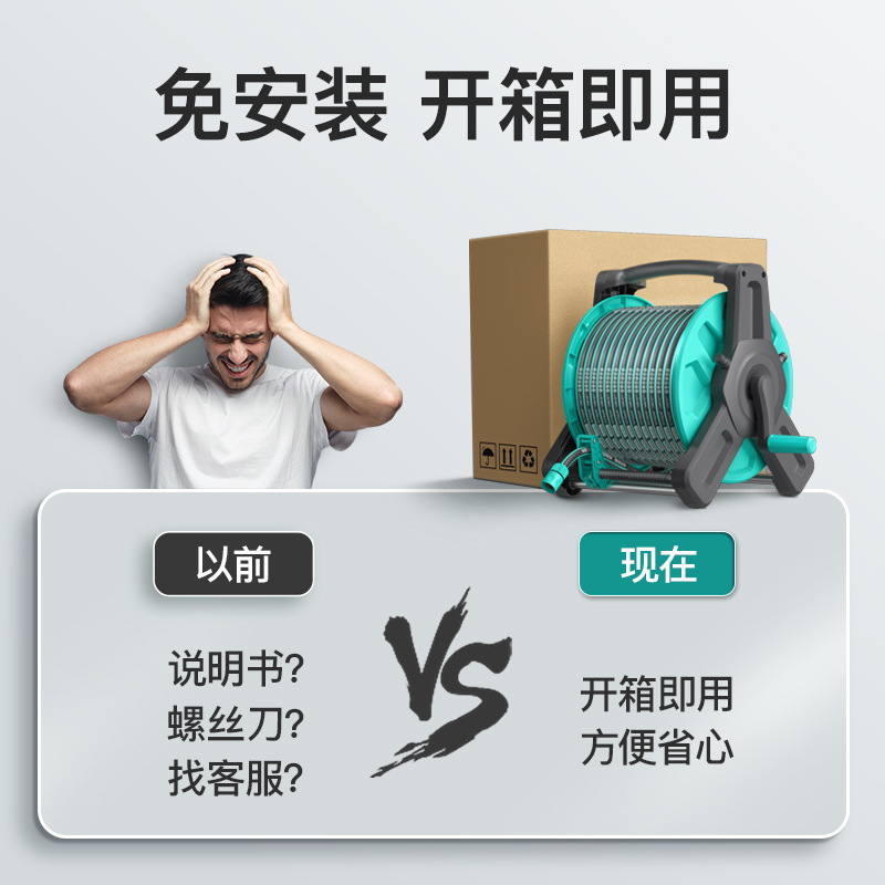 新款洗车水枪高压家用刷车喷头冲地浇菜神器自来水管软管收纳车架|undefined