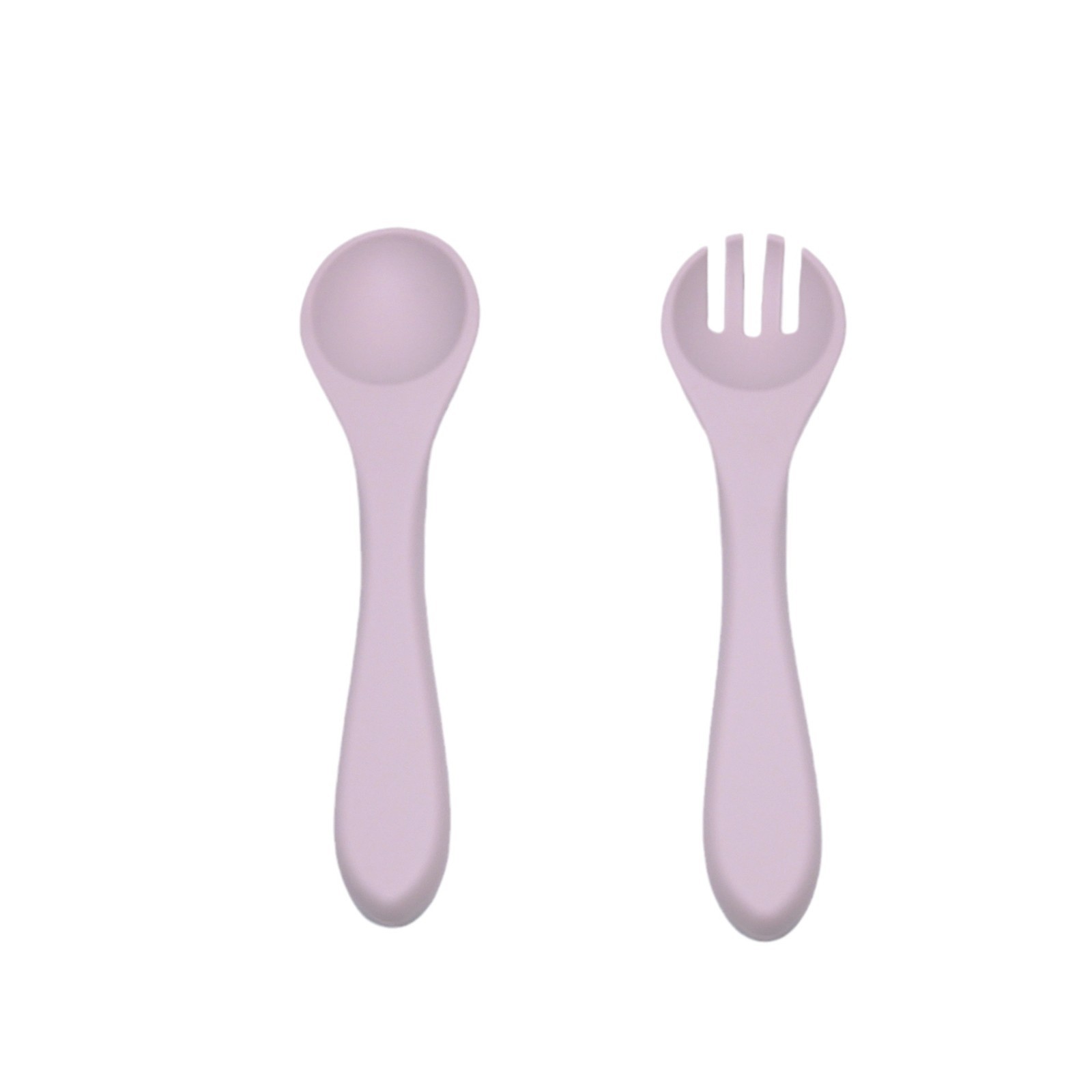 Inventario de alimentos para bebés cucharas de grado alimenticio para bebés aprenden a comer todo el cucharón de silicona dibujos animados color sólido cucharas suaves al por mayor