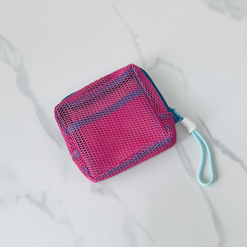 Bolsa de tofu de malla de dopamina superligera de malla de maquillaje bolsa de almacenamiento multipropósito de gran capacidad de comercio exterior transfronterizo