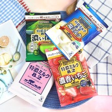 日本進口零食UHA味覺糖特濃8.2抹茶草莓湖鹽味牛奶硬糖袋裝