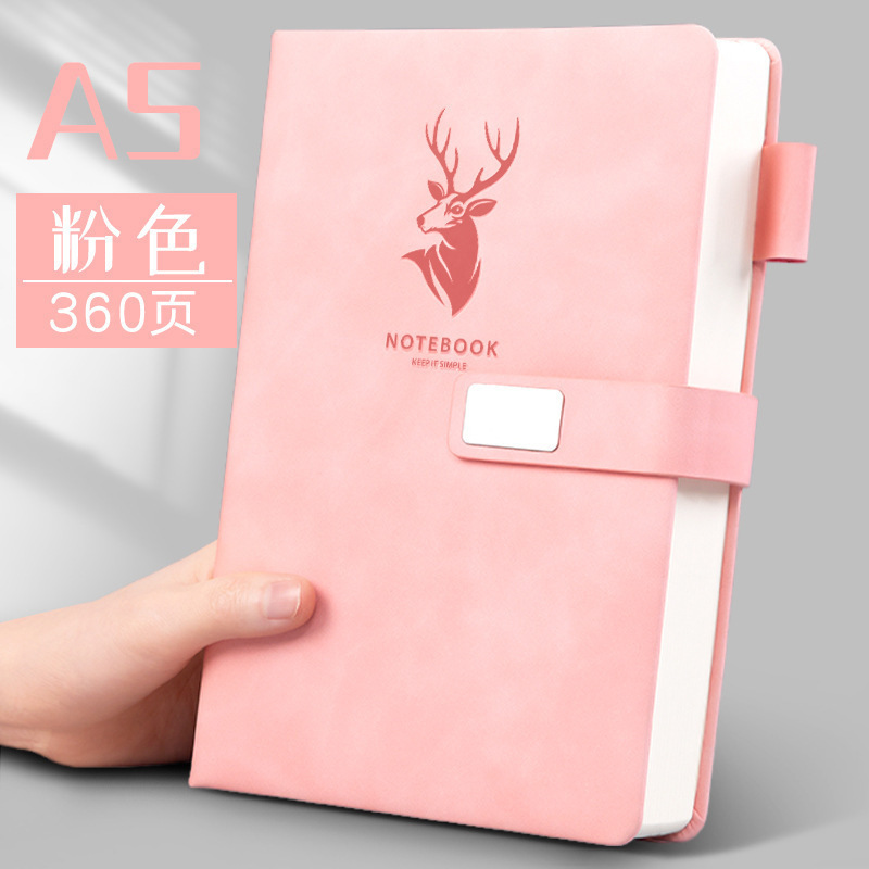 ビジネスノート a5 卸売レザーバックル付きメモ帳厚みのある高価値ノートブック b5 小さなノートブック|undefined