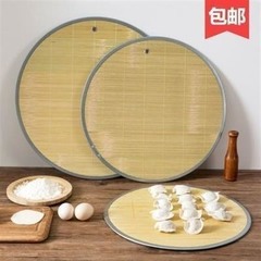 丸い竹ギョーザのカーテン家庭用厚い水餃子のカーテンマットホテルの軽食店餃子トレイのマット