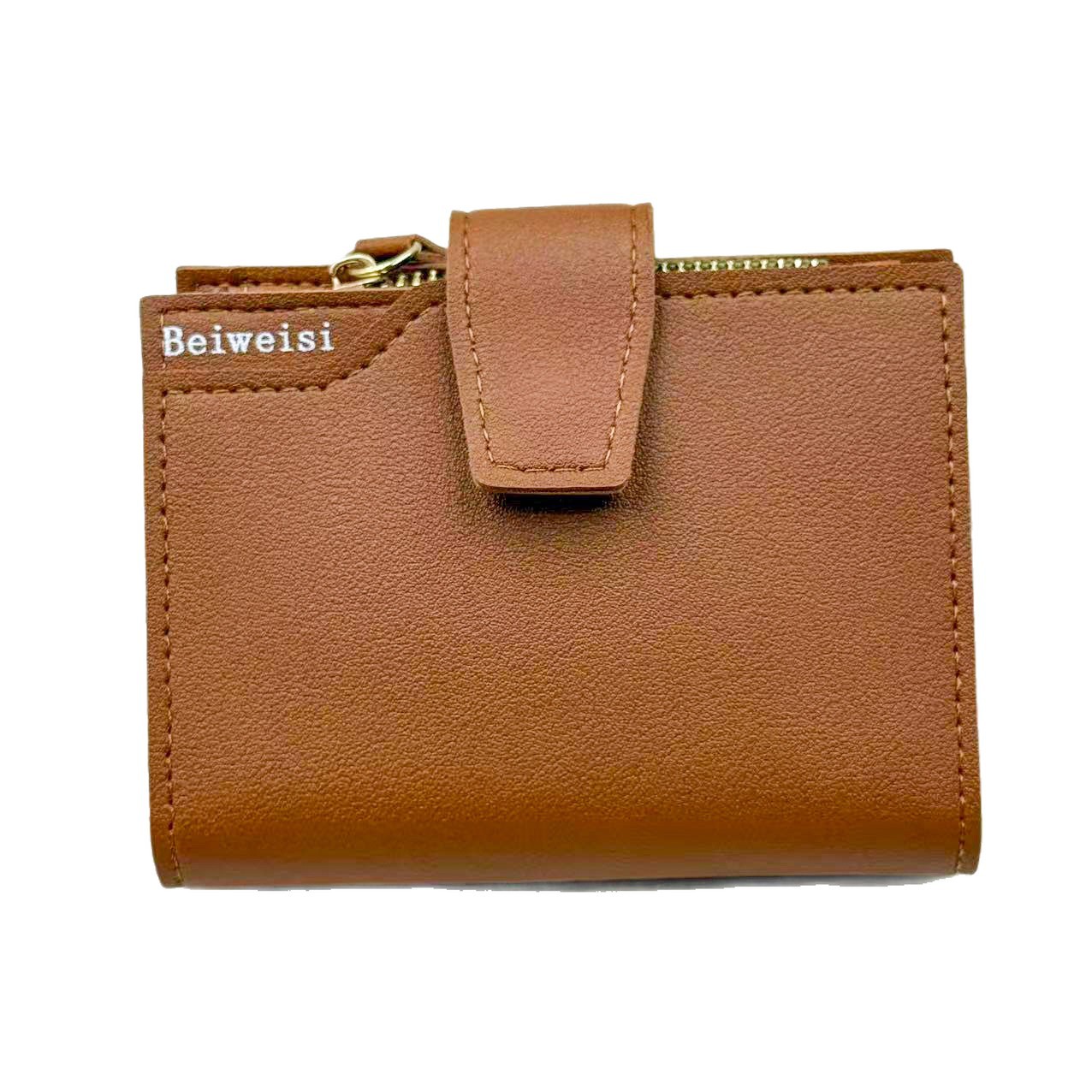 Cartera directa transfronteriza de damas, cartera de tarjetas plegables, cartera multifuncional, cartera de tarjetas, cartera de hebilla caliente de Amazon