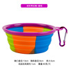 Factory direct supply camouflage silicone bowl pet folding bowl outdoor travel portable cat bowl pet supplies wholesale