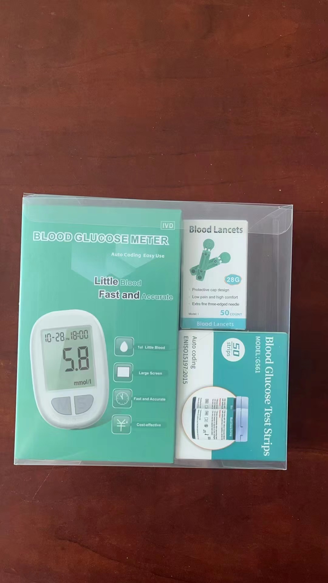 Medidor de glucosa en sangre de comercio exterior, analizador de sangre de mediana edad, farmacia, medidor de glucosa en sangre, máquina de glucosa en sangre doméstica, OEM