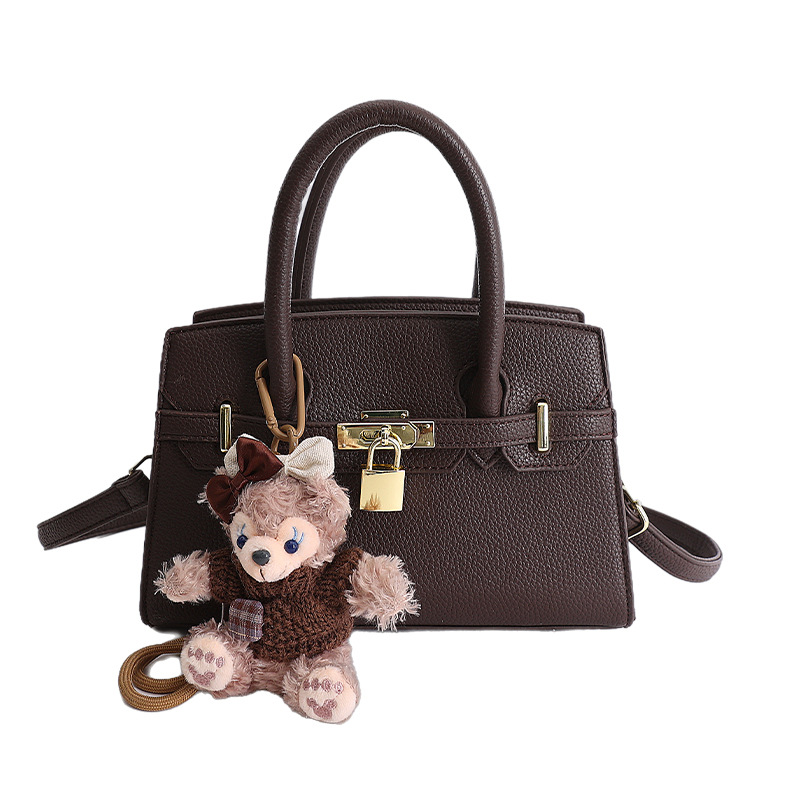 Bolso para mujeres 2026 nuevo estilo de alto nivel lichi estampado bolso de platino portátil de alto nivel de moda versátil bolso de hombro inclinado