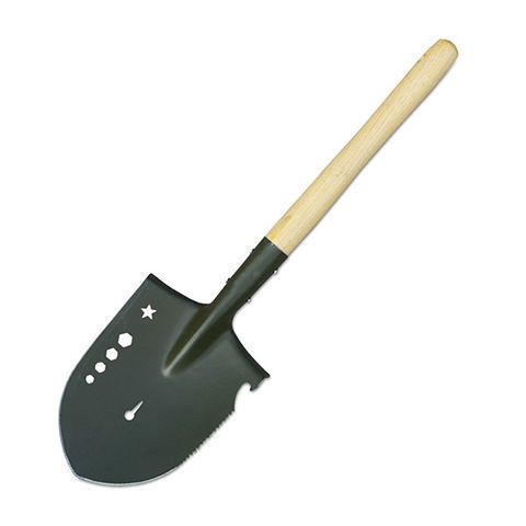 Multifunctional manganese steel ordnance shovel camping fishing folding shovel outdoor engineer shovel portable shovel fishing shovel