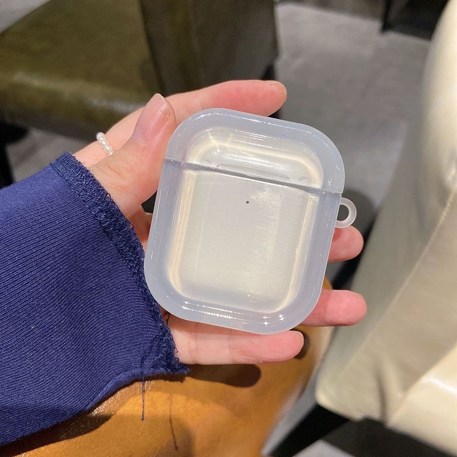 Materiales adecuados para cascas de auriculares de dibujos animados de Apple, cascas de auriculares, airpods de 4 generaciones cuadrados, marco de foto de doble anillo, protección pro3 image 3