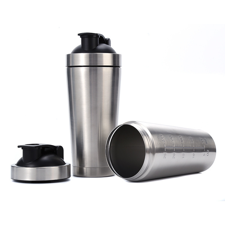 Taza de agitación de acero inoxidable 304, gran capacidad + temperatura de bloqueo de 12h, agitación de polvo sin aglomeración, antifugas portátil.
