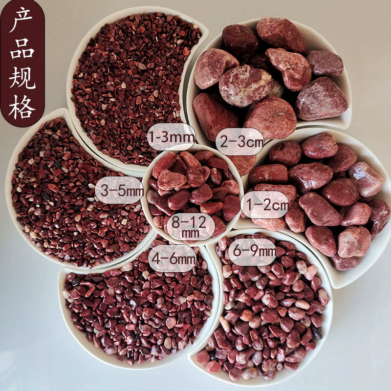 Manufacturer wholesale rouge terrazzo washed stone courtyard paving landscaping washed rice stone exterior wall decoration adhesive stone