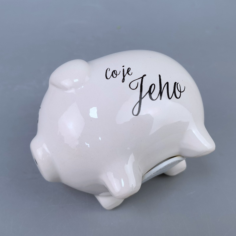 Lugar cuidadosamente seleccionado al por mayor linda alcancía de bebé exquisita alcancía de cerámica pequeña regalo creativo para niños