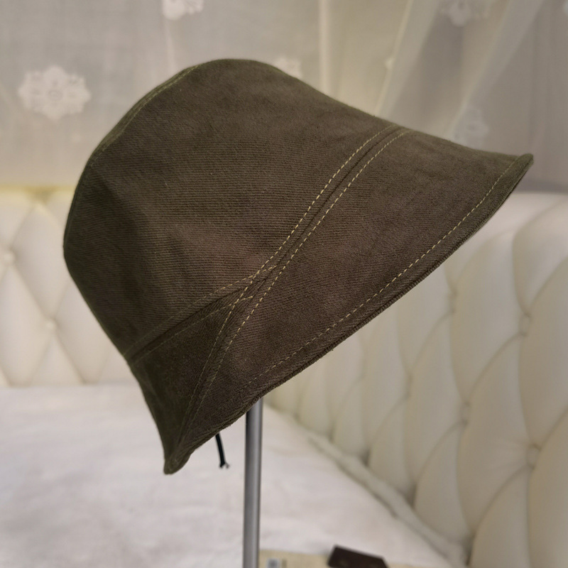 Instagram Wind~Bucket Covering Fisherman Women's Korean Edition Showing Face Small Net Red Bucket Self closing Hat_voghion.com