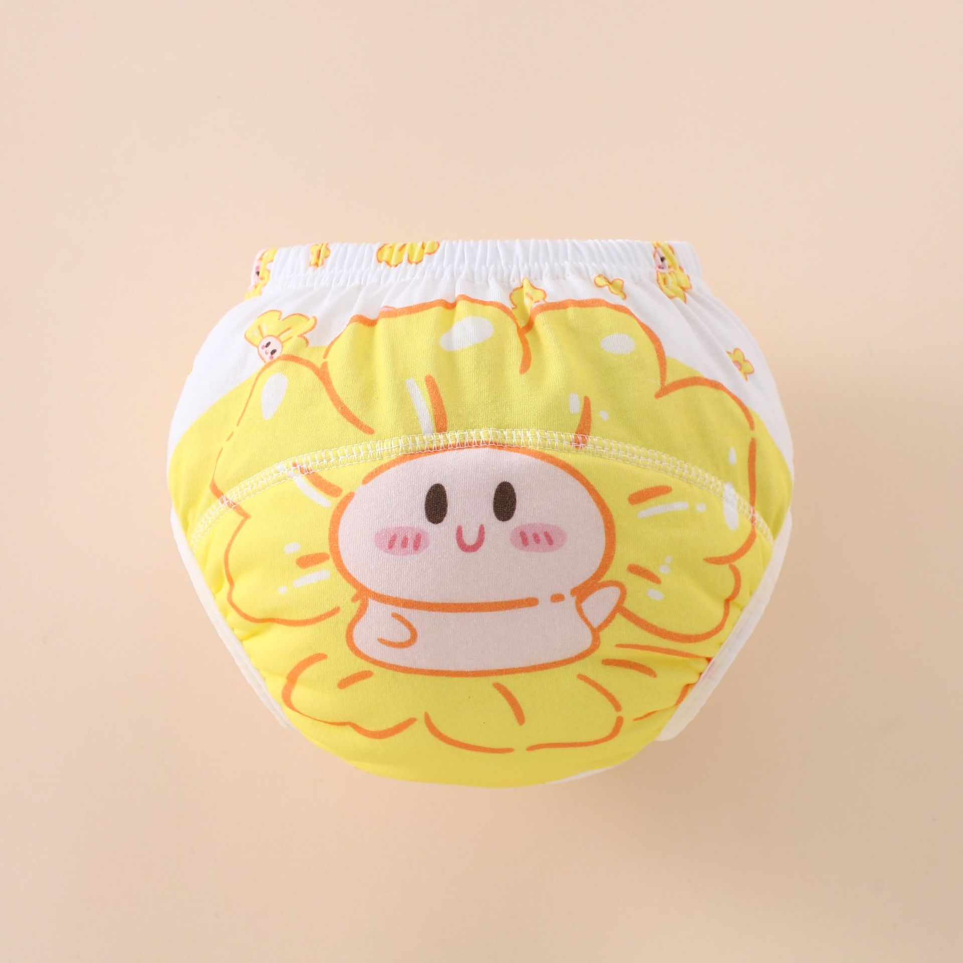 Pantalones de entrenamiento transfronterizos para bebés, pantalones de aprendizaje de algodón puro para niños, pantalones de pañales transpirables con dibujos animados para bebés de verano, pantalones lavables a prueba de fugas