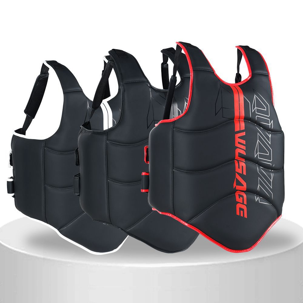 Martial Arts Protective Gear for Adults and Children, Muay Thai Body Protection, Martial Arts Training Chest Protector, Shock-Absorbing Protective Equipment