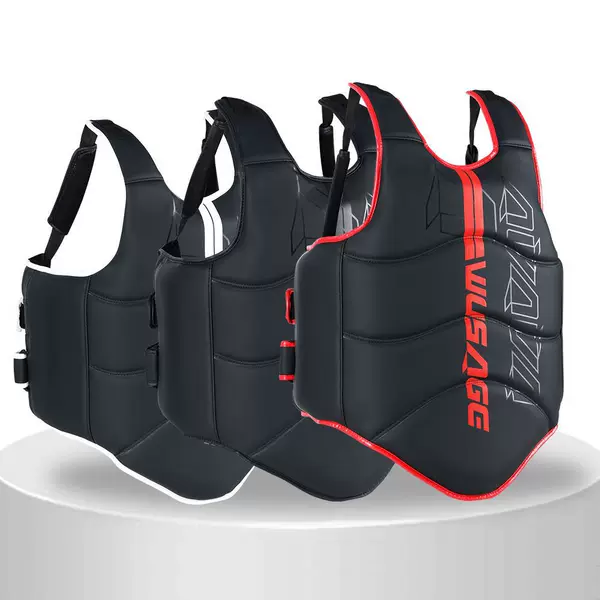 Martial Arts Protective Gear for Adults and Children, Muay Thai Body Protection, Martial Arts Training Chest Protector, Shock-Absorbing Protective Equipment
