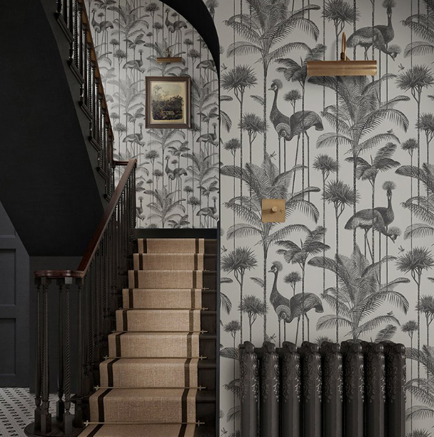 British Crane Palm Tree Mural Wallpaper French Accessible Luxury Staircase Bedroom Background Wall Wallpaper Moisture-Proof Wall Covering British Crane Palm Tree Mural Wallpaper French Accessible Luxury Staircase Bedroom Background Wall Wallpaper Moisture-Proof Wall Covering