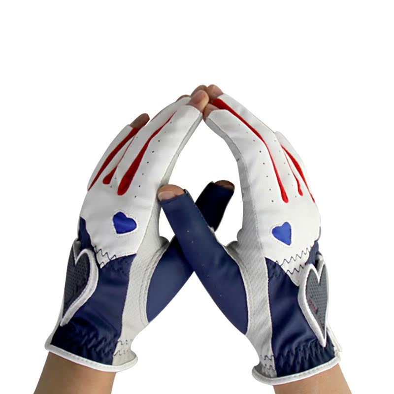 ��Ůʿ�߶������׺���¶ָ��������ħ��������PU������ĥ˫��2ɫ