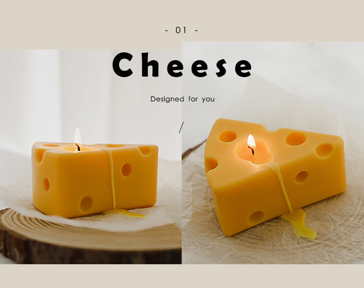 Fashion Cheese Paraffin Candle 1 Piece display picture 15