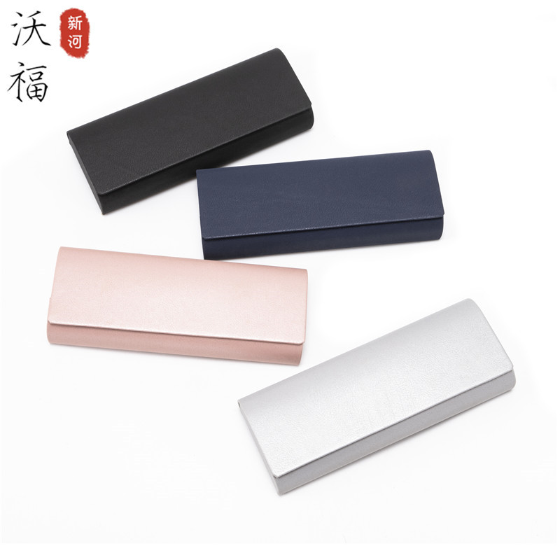批發學生光學近視鏡眼鏡盒鐵盒時尚眼鏡盒子手工眼鏡盒廠制定logo