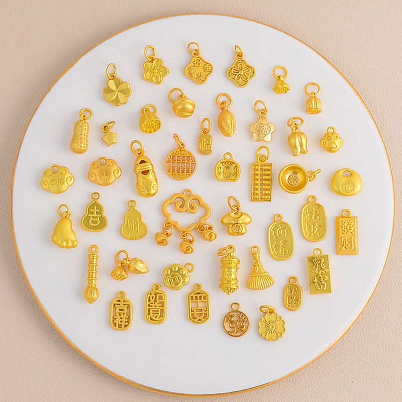 Alloy DIY Accessories Lotus Abacus Pendant Pendant Bracelet Bracelet Accessories Fortune Bell Bell Beaded Accessories Wholesale