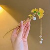 Summer advanced Chinese hairpin, hair accessory with tassels, Hanfu, cheongsam, high-quality style, Chinese style, wholesale