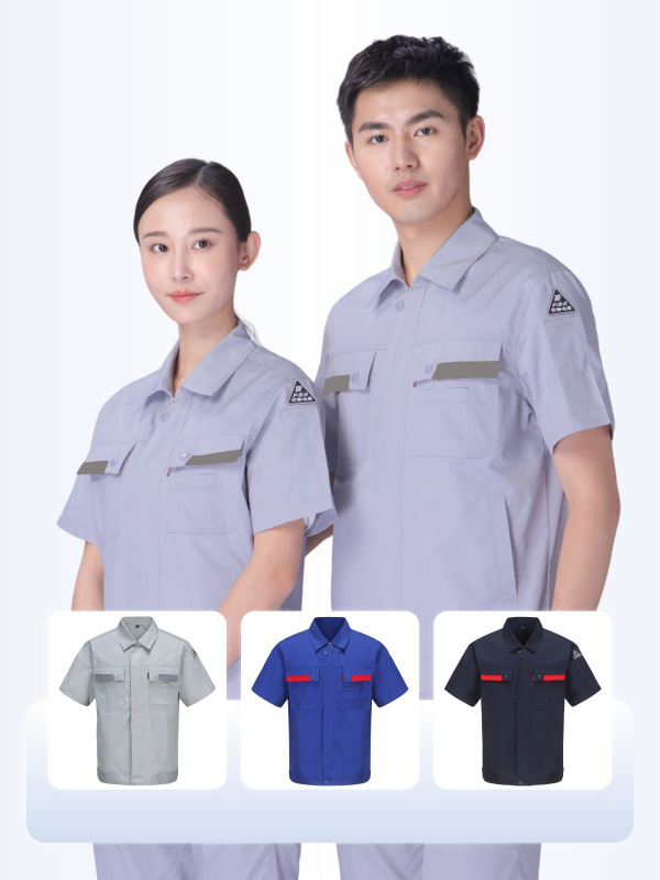 Ropa de trabajo delgada antiestática con impresión de logotipo personalizado, uniformes de trabajo de fábrica para electricistas y mecánicos, resistentes al desgaste y a la suciedad.