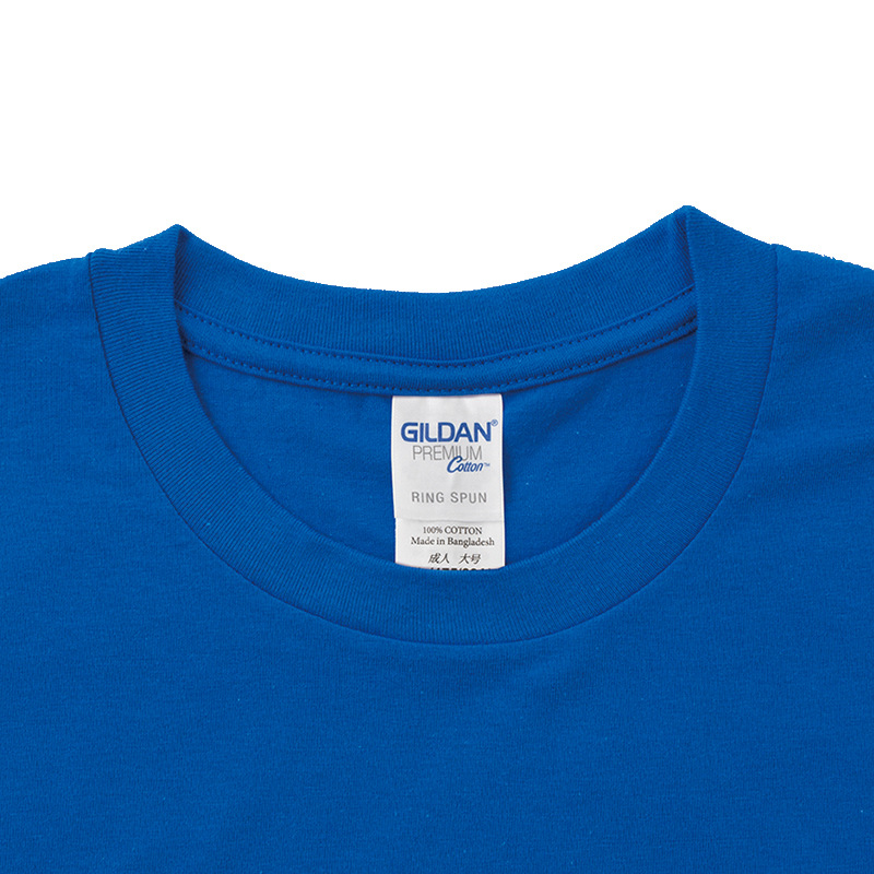 Verano de manga corta de color sólido de los hombres y las mujeres camisa de base de algodón cuello redondo de los hombres camiseta grupo publicidad camisa cultural ropa de trabajo personalización