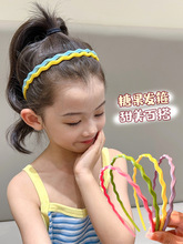儿童发箍2023新款女童波浪压发发卡宝宝防滑不勒头头箍小女孩头饰