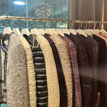 2025春秋粗花呢韩系小香风短款外套广州十三行服饰女装批发货源