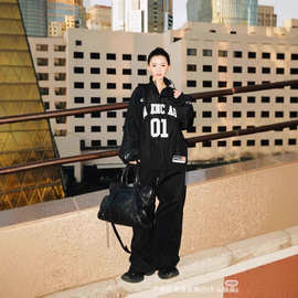 正确版本现货巴黎25ss欧洲站早春新款篮球刺绣风衣男女款夹克外套