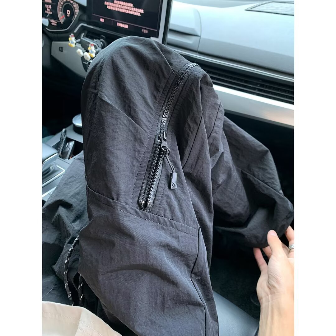 Paratrooper American-style Work Pants Casual Pants Thin Cool Pants Men's Autumn Ice Silk Loose Fashion Brand Quick-drying Casual Pants