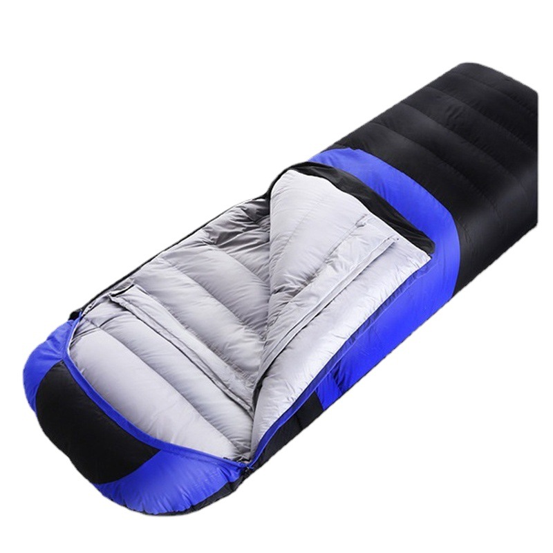 White Duck down Sleeping Bag Outdoor Adult Camping Autumn and Winter down Sleeping Bag Indoor Warmth Cross-Border Distribution