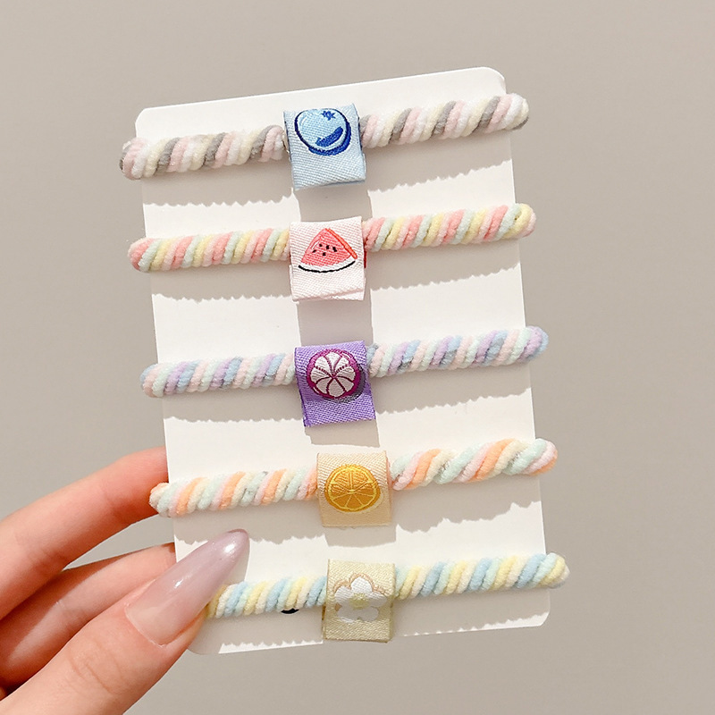 Cuerdas de cabello de alta elasticidad sin costura, anillo de cabello de cola de caballo, cuerdas de cabello de correa femenina, cuerdas de cabello de bola simple, cubierta de cuero cabelludo