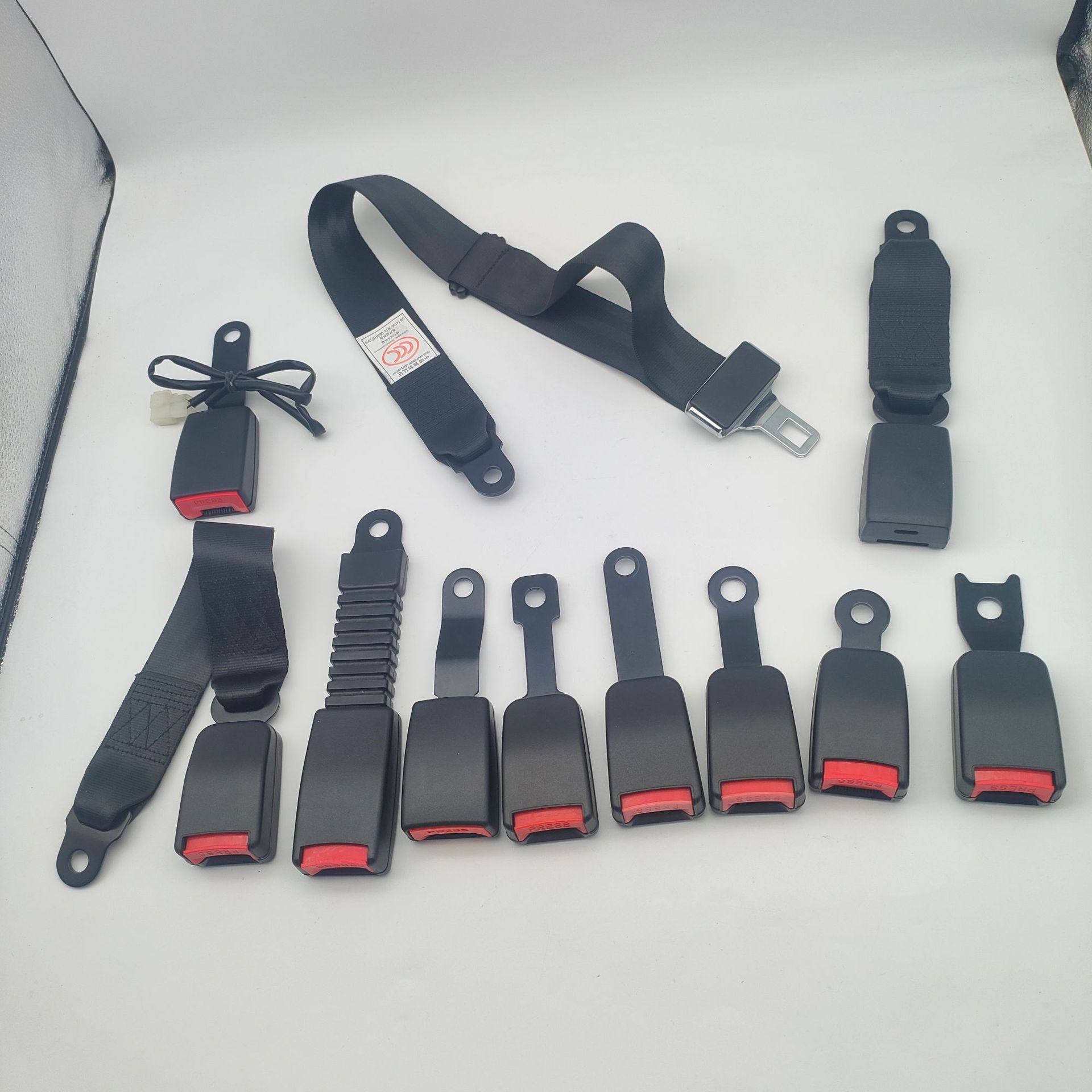 Forklift, Passenger Car, and Bus Seat Safety Belts, Manually Adjustable Two-Point Type, Waist-Blocking Adjustable Safety Belts