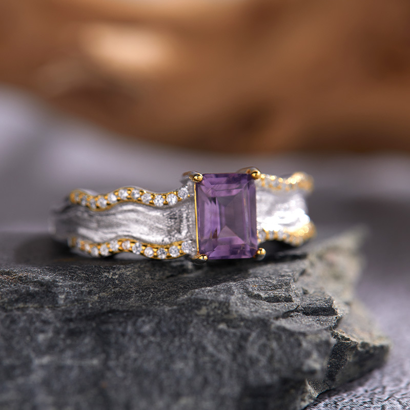 6g Weight Crystal Inlay Material Open Rings Classification Adjustable Ring Size 1 Piece Quantity Holiday, Daily Occasion 925 Sterling Silver Material Geometric Pattern Women's Gender Inlay Design Casual, Simple Style Style 925 Sterling Silver Crystal Geometric Open Rings 12