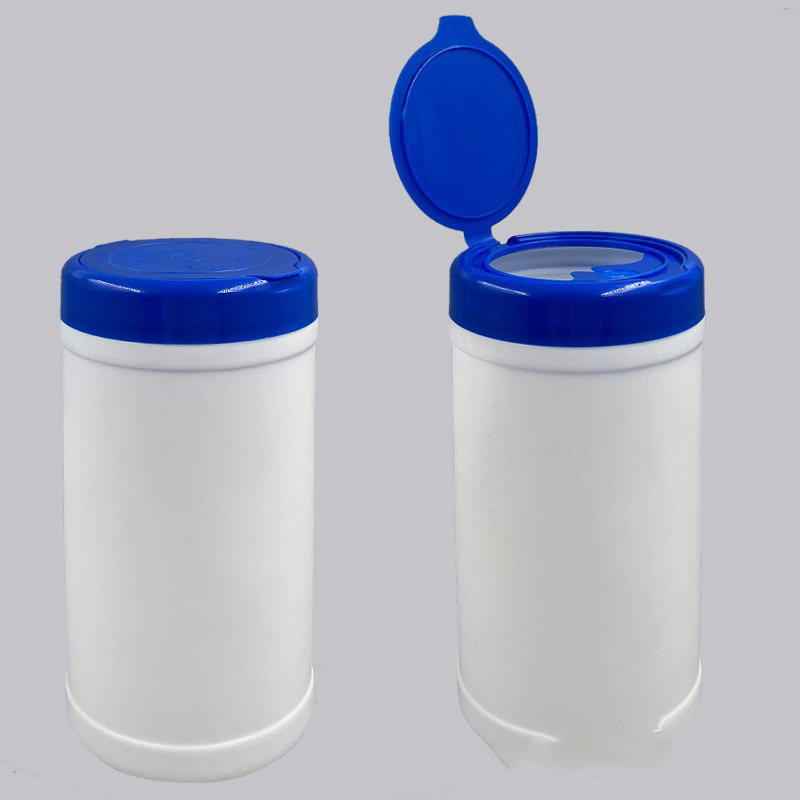 Pumping wipes can HDPE round flip plastic bucket alcohol disinfection wipes bucket baby wipes bucket alcohol