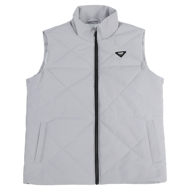 Áo gile nam giữ ấm cổ đứng chống gió PGM – dễ phối đồ mùa thu đông — YF723-Áo vest đen [chống gió/chần bông giữ ấm], YF723-Moon Grey Vest [Chống gió/chần bông giữ ấm]