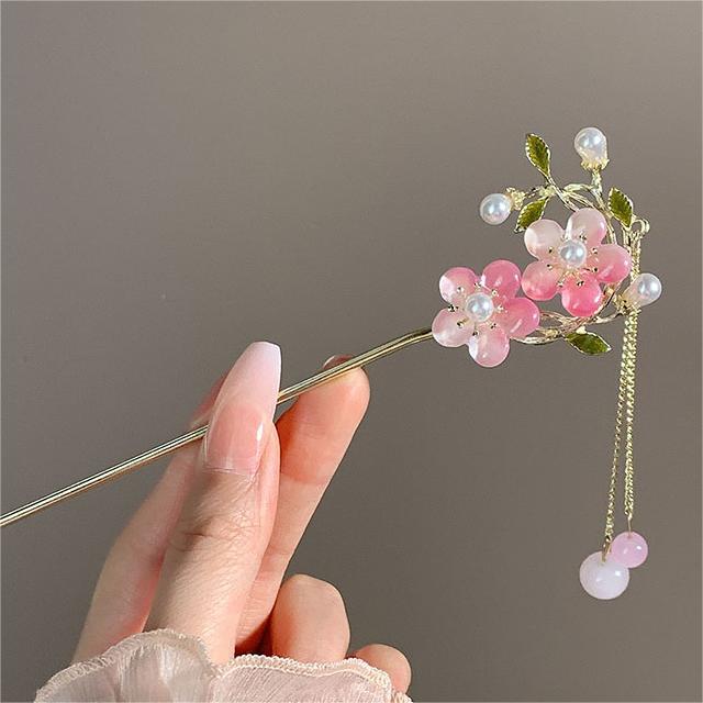 El estilo antiguo de paso de las pinzas de cabello para mujeres de alto nivel, pinzas de cabello para el nuevo estilo chino, pinzas de cabello para el nuevo toque de cabello de estilo chino, 2024