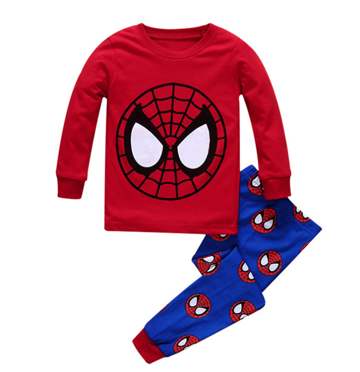 Traje de desgaste para el hogar para niños europeo y americano Otoño e Invierno ropa para niños nueva ropa interior para niños y niñas pijamas de dibujos animados para bebés al por mayor